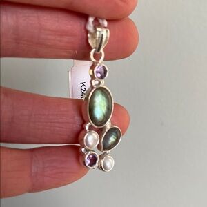 Labradorite  Sterling Silver Pendant